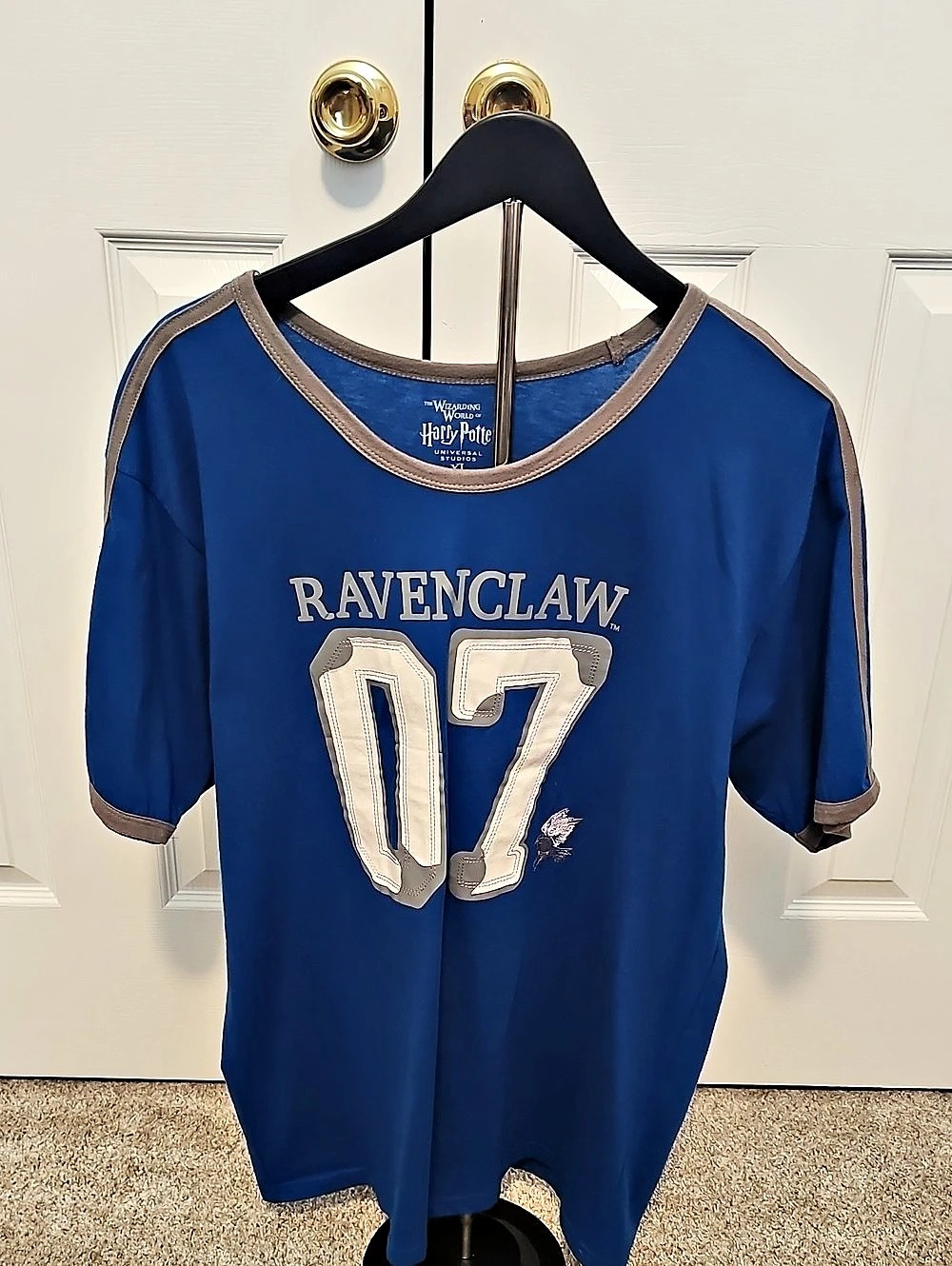 Universal Studios Harry Potter Ravenclaw Cho Chang 07 Jersey T-Shirt Blue & Gray